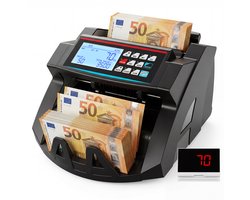 Biljettelmachine - Valsgelddetectie - Vervalst geld detector - 2100 St/min - EU Stekker - Zwart