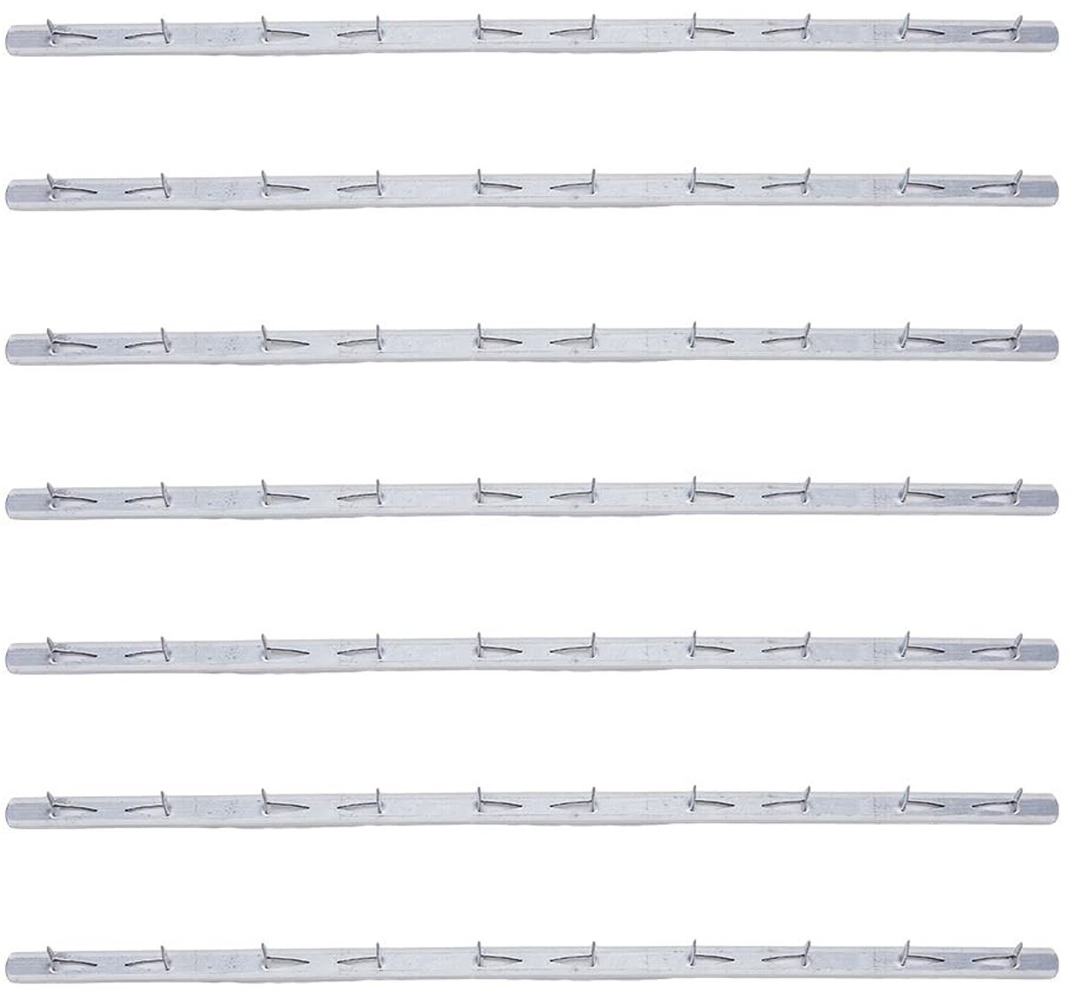 Vlemico - Metalen Tack Strips - Sofa Rack Accessoires - Zilver - Reupholstery Benodigdheden - 25 Stuks - Geschikt voor Meubels