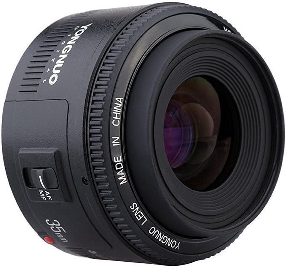 Jhubersproducts - Yongnuo EF 35mm F/2 Lens - Groothhoek Vaste Autofocus - Ideaal voor Portretfotografie - Lichtgewicht en Compacter Ontwerp - Perfect