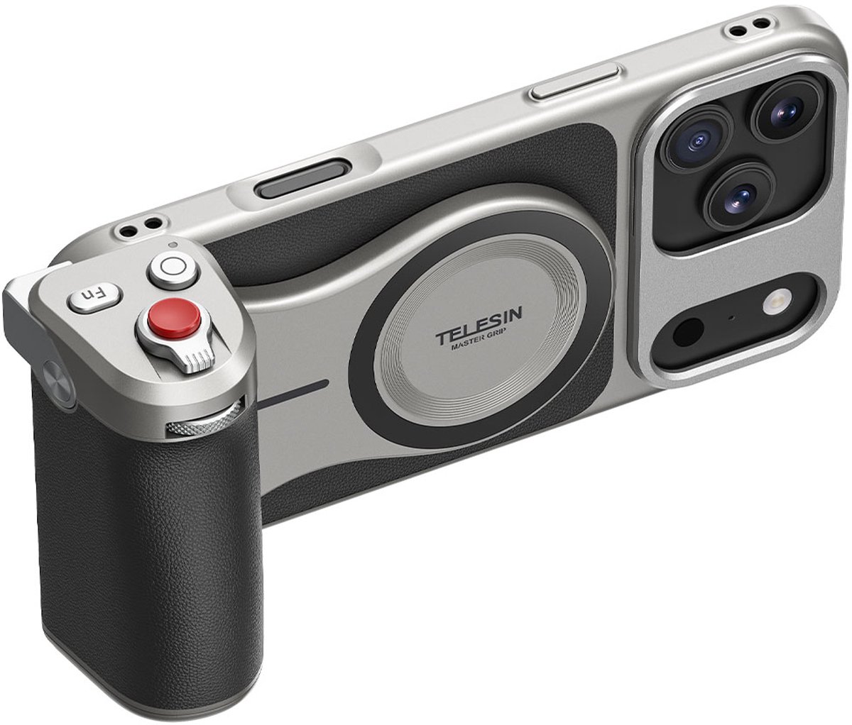 Telesin Master Grip voor iPhone 17 Pro - Standard Kit met Powerbank en Magnetische Ringlamp