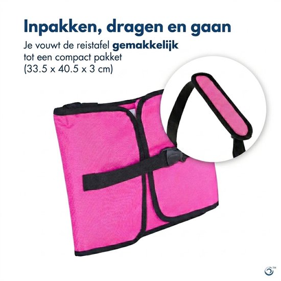 CenZ® Reistafel voor Kinderen, Tekentafel, Tablethouder, Auto en Vliegtuig Reistafel voor Kinderen, Opvouwbaar, Autotafel, Organizers, Speeltafel, Eettafel, Auto Organizer voor Kinderen, ROZE — afbeelding 2