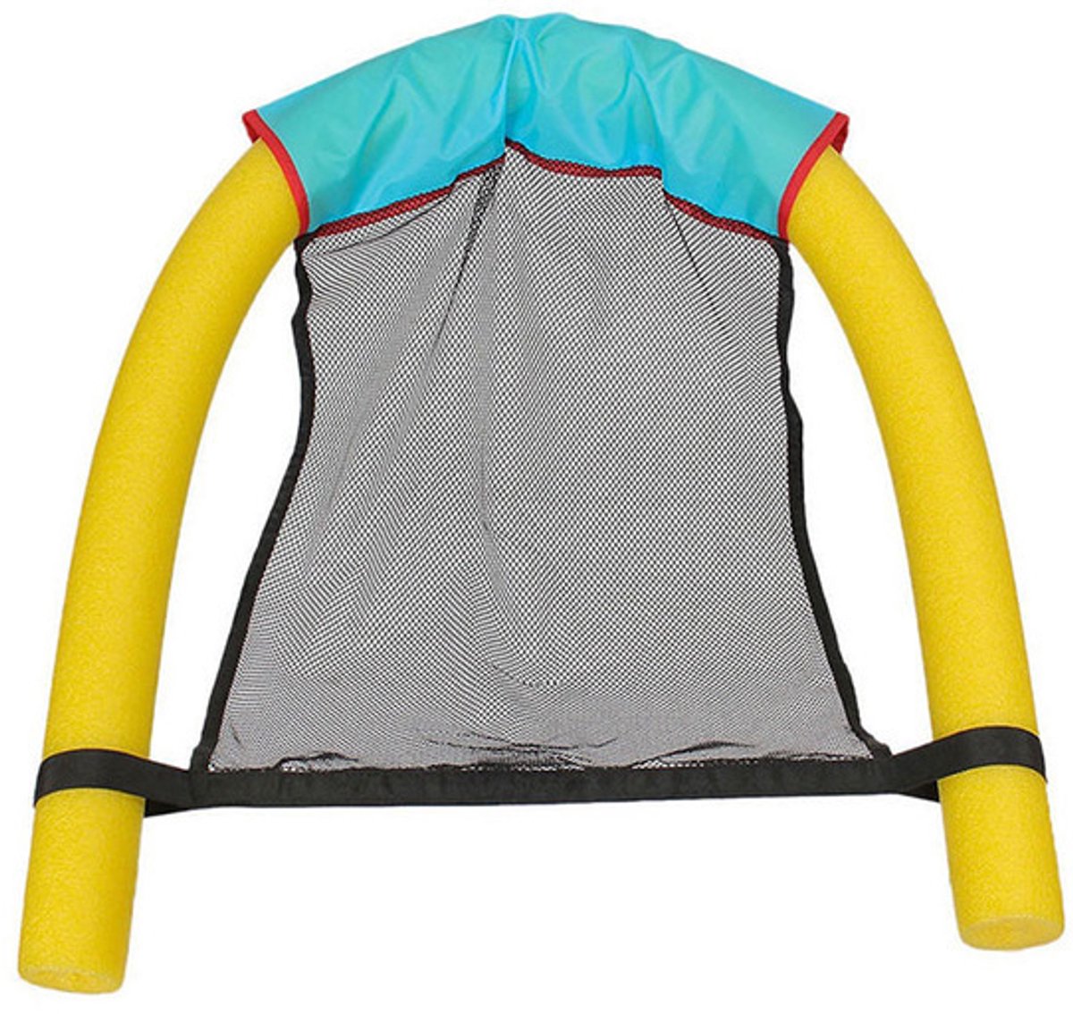 Drijvende waterstoel, zwemnoedel en loungestoel — Veelzijdig drijfspeelgoed voor in het zwembad, voor volwassenen en kinderen — 75 mm × 1500 mm — Geel