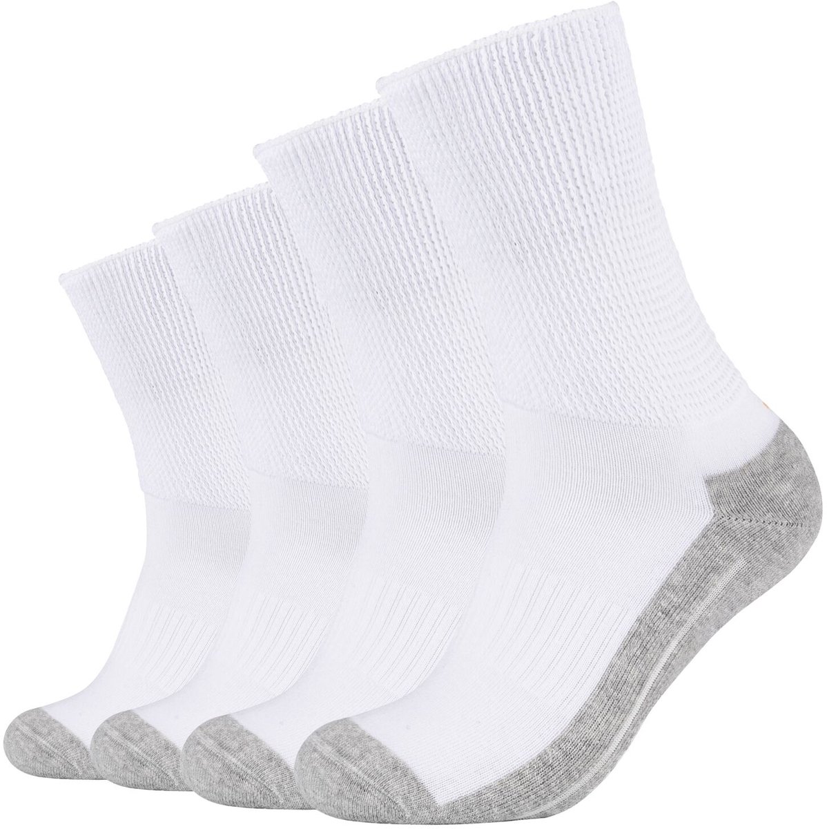 camano Unisex Pro Tex Diabetic Ankle Socks, 4-pack, zonder compressie, Pro Tex-functie, perfecte vochtregulering, gewatteerde zool, ondersteuning van de voetboog, zachte teen naden, comfortabel, drukverlagend.
