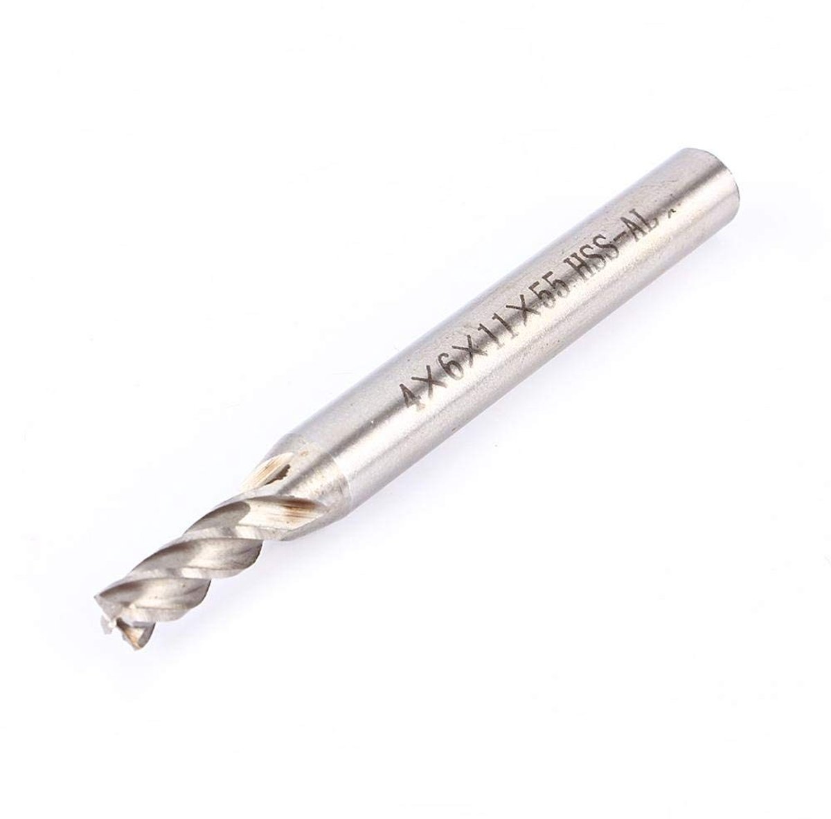 Dailygoods - 4mm 4-Fluiten Frees - Freesboorgereedschap voor Hout en Staal - Duurzaam en Slijtvast - Geschikt voor IJzer en Gietijzer - Profession...
