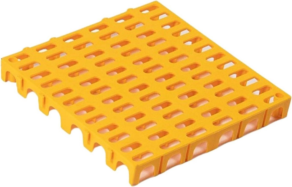 Garagevloertegels - Modulaire Matten - Voorkomt Slippen - Schokabsorberend Ontwerp - 50x50x5cm 4 Stuks - Geel