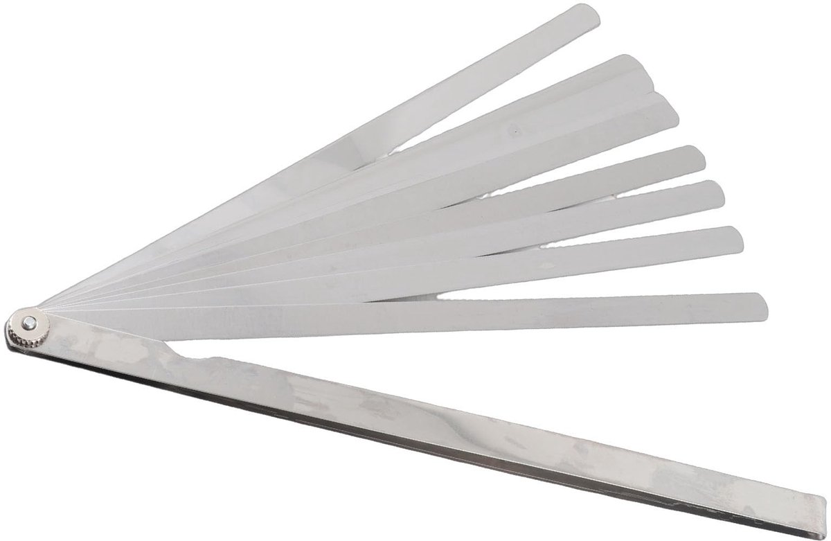Vlemico - Feeler Blades 300 mm - Roestvrij Staal - Precisie Meetgereedschap - 0,02-1 mm dikte - Voor Technisch Gebruik - 17 Stuks