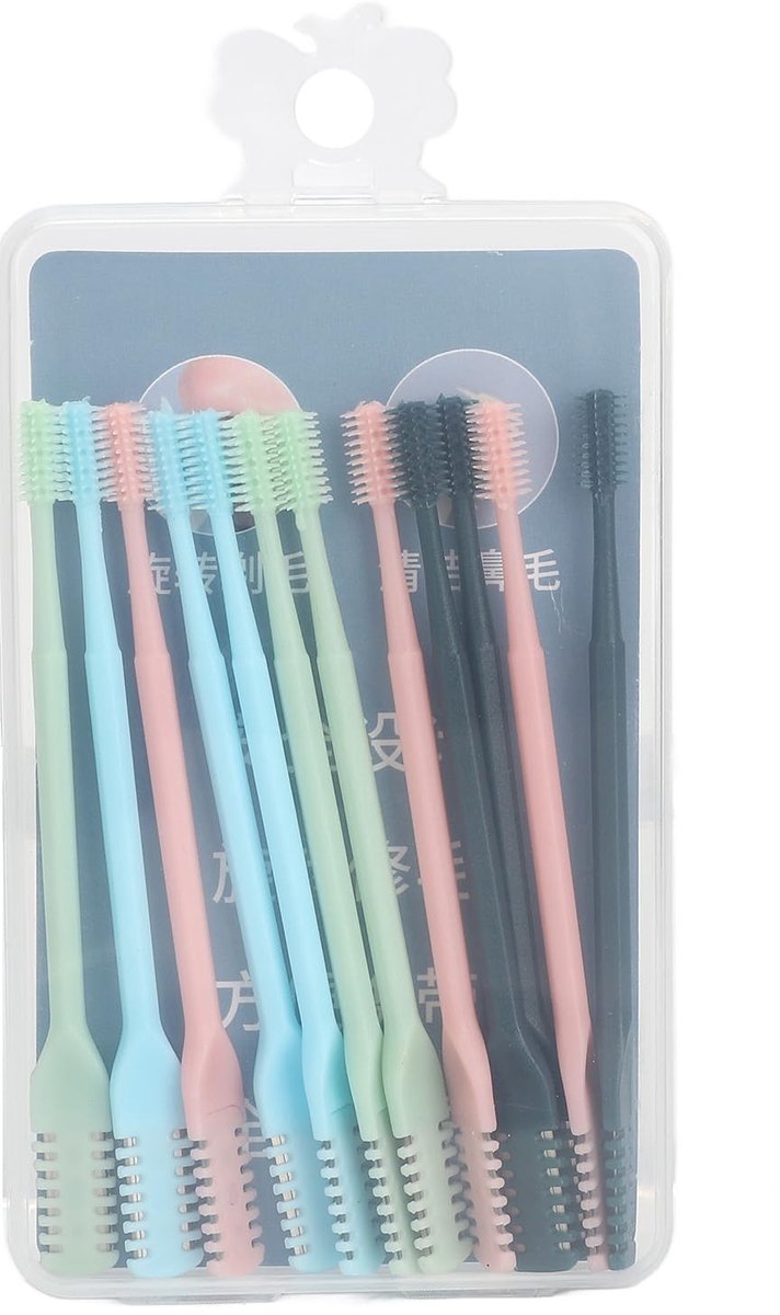 Elzusha - Neushaarreiniger - Draagbare neushaartrimmer - Veilig en voorzichtig trimmen - Dubbelzijdig - Voor mannen en vrouwen - 12 stuks
