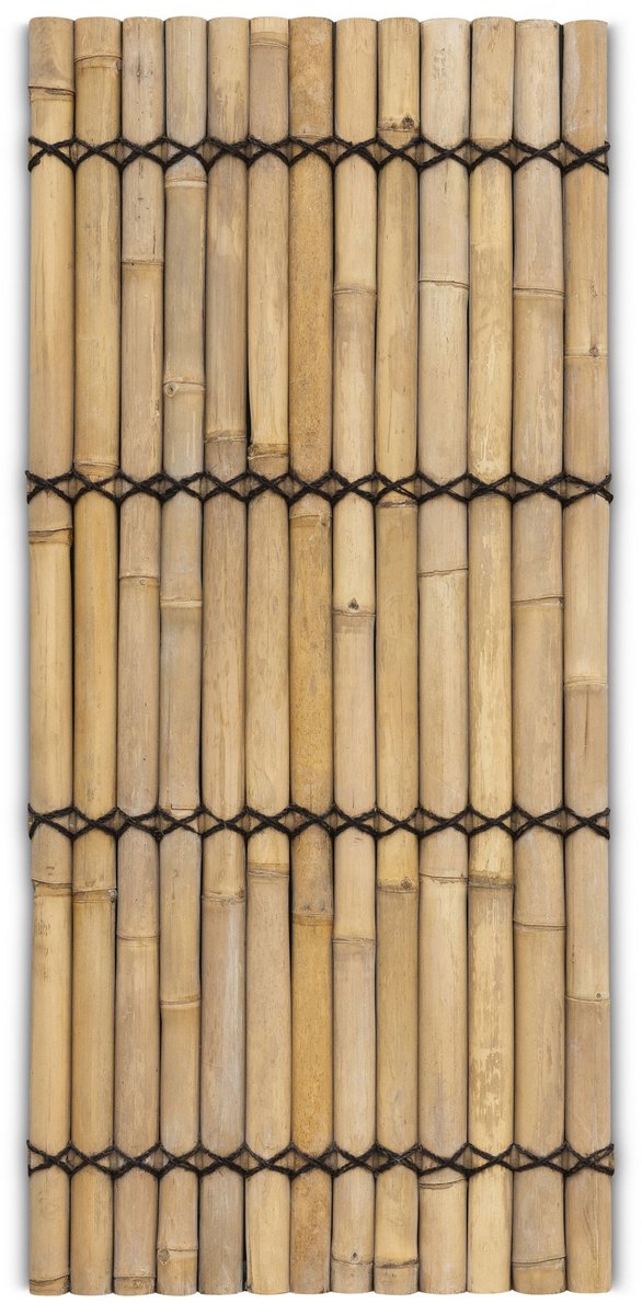 Bamboe schutting halfrond - 90 x 200 cm - Naturel - Eviro Bamboe