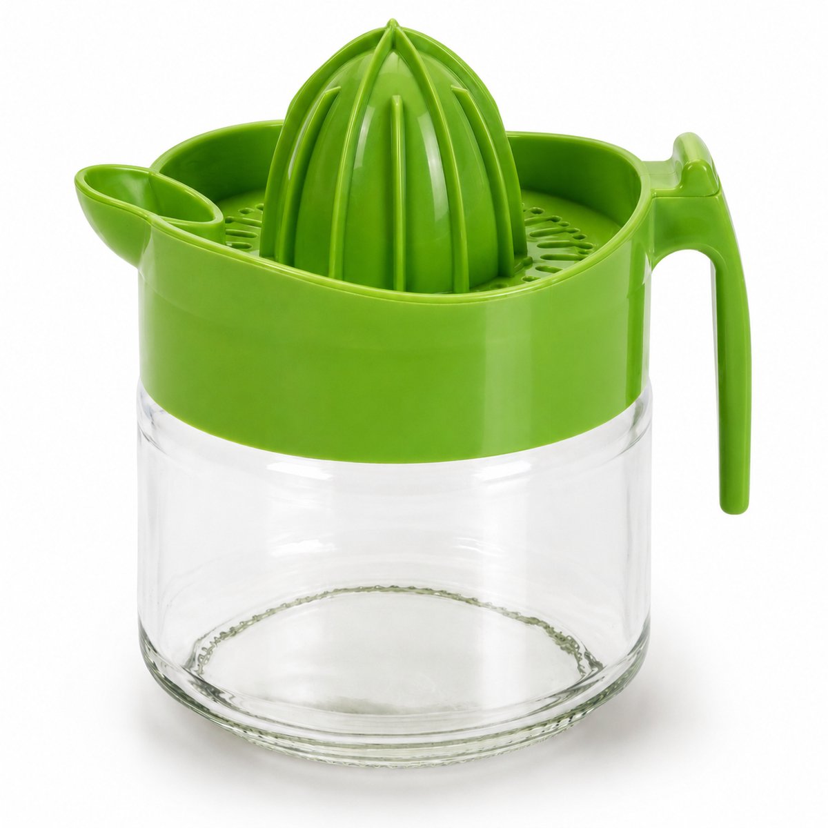 Glazen Citruspers 300 ml – Transparante Sinaasappelpers & Citroenpers – Ø 9 x 12 cm – Handmatige Citruspers