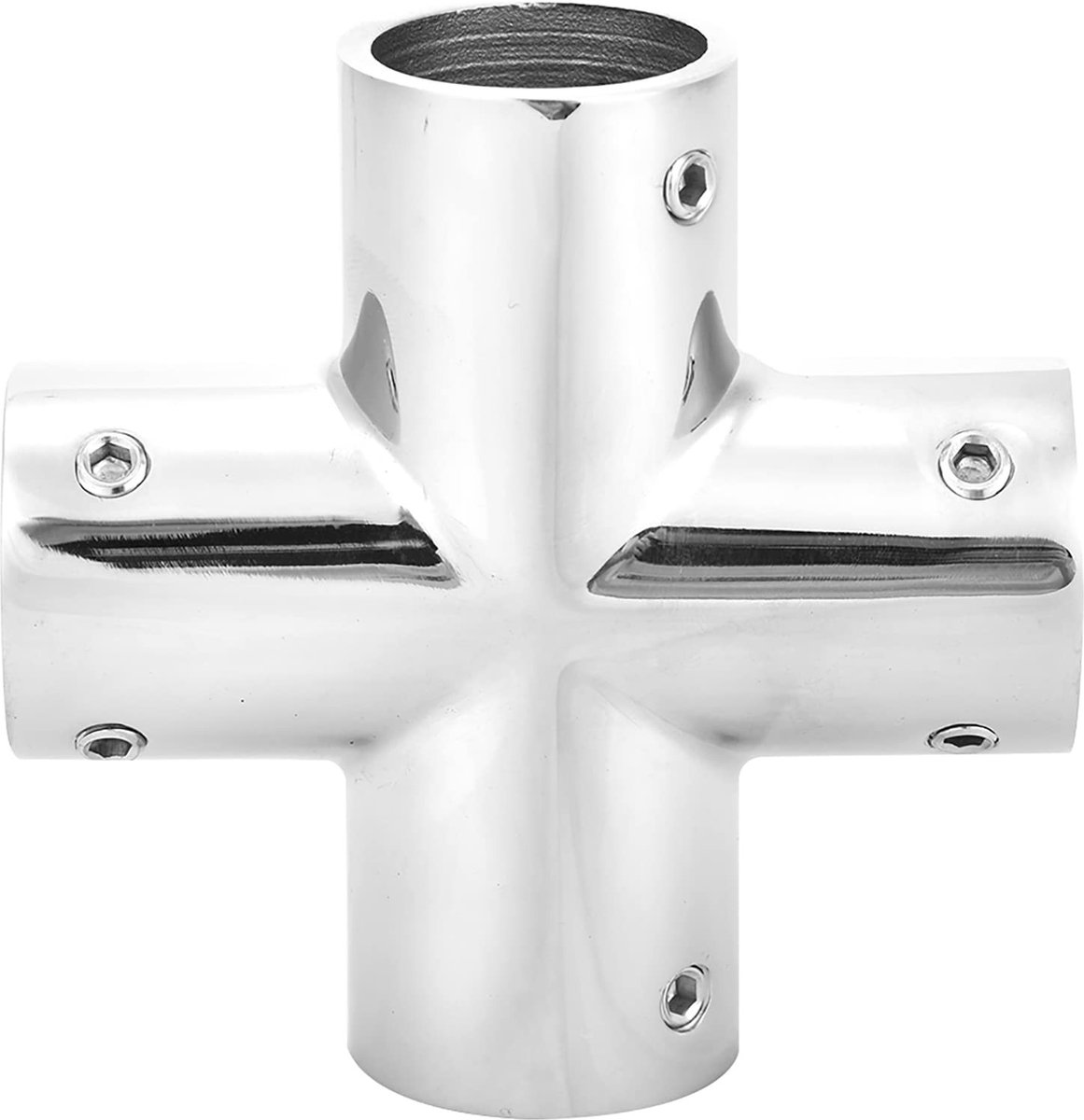 Spacnana 4-Way Pipe Fitting 25mm - 316 RVS Verbindingsstukken voor Yachts en Boten