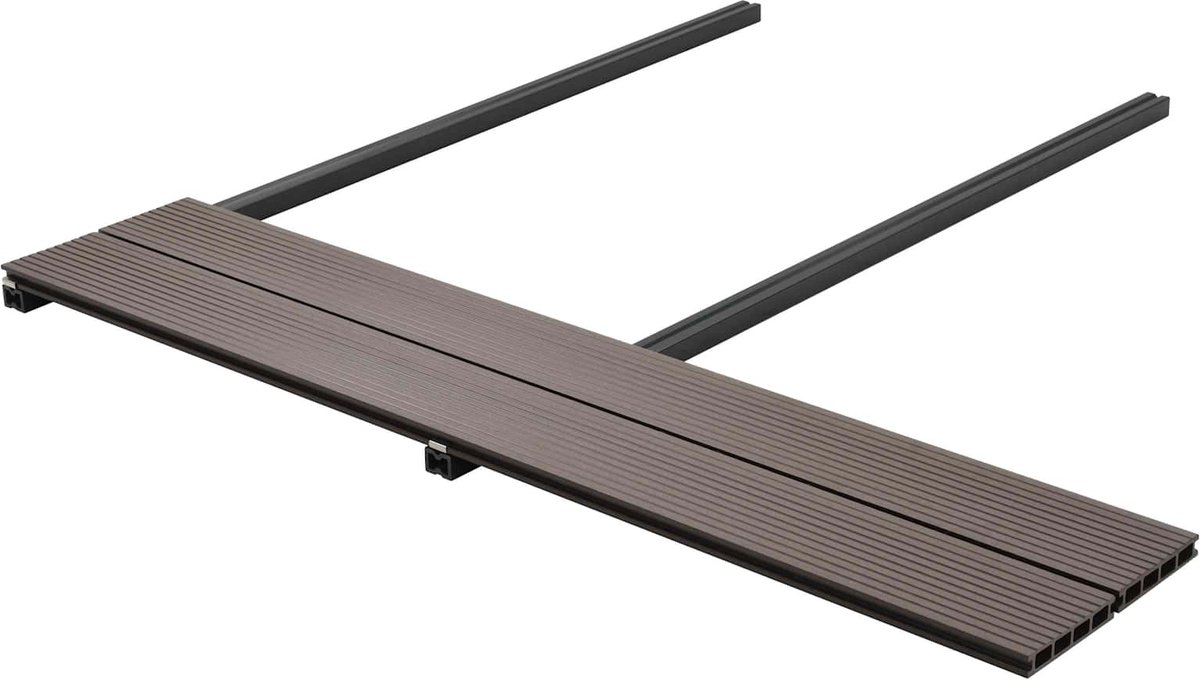 vidaXL - Terrasplank - 48 - pcs - Donkerbruin - WPC