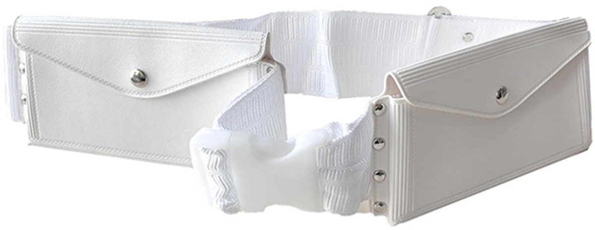NTHProducts - Sturdy Muslim Waist Bag - Hajj Reisaccessoire - Wit - Geldriem - Ideaal voor Religieuze Reizen - Geschikt voor Volwassenen