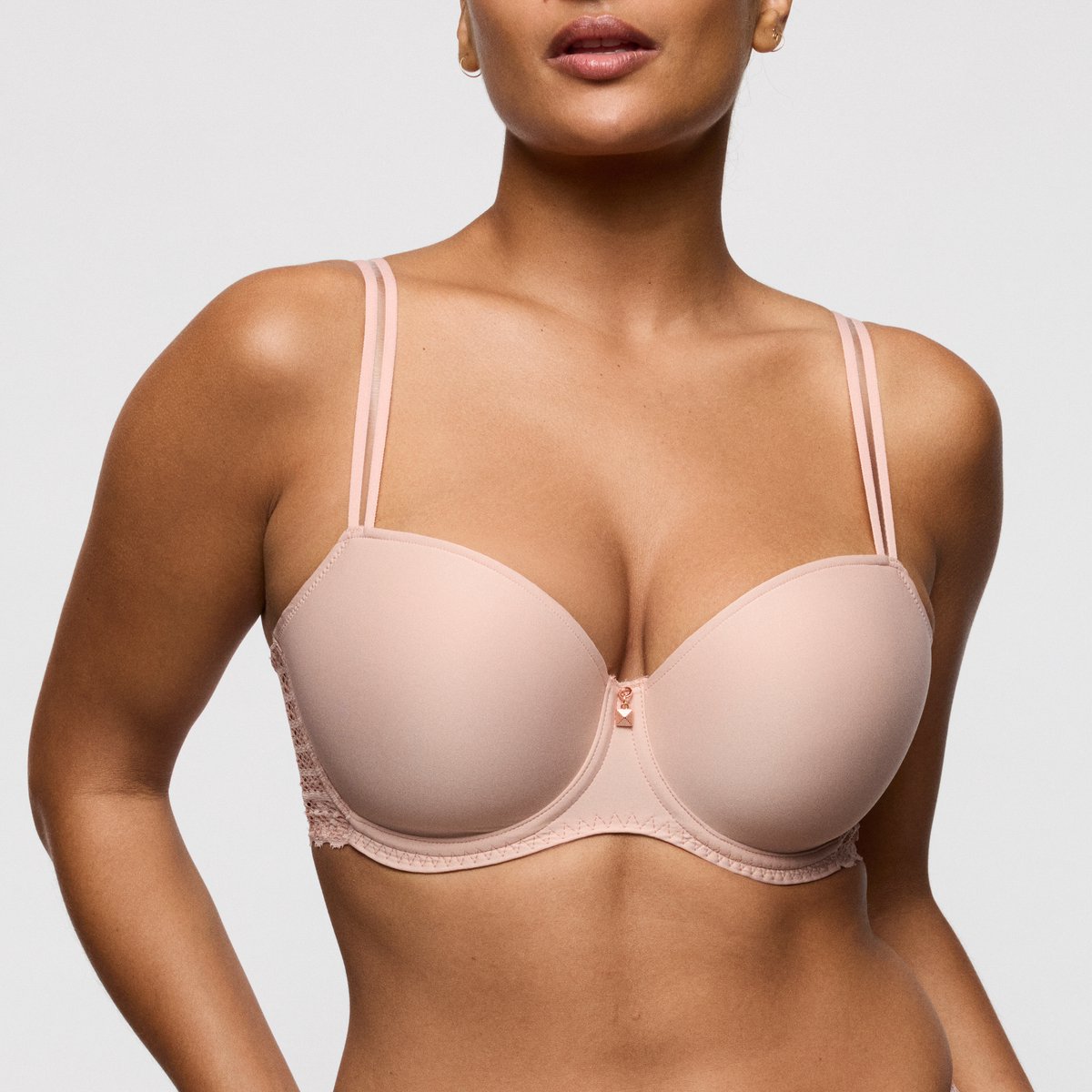 PrimaDonna Twist Twist Side Voorgevormde Balconette Bh 0242572 Powder Rose - maat EU 90B / FR 105B