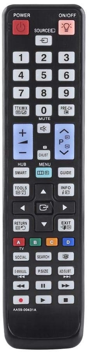 Allecto - afstandsbediening - vervangend toetsenbord - compact formaat - Smart TV - gebruiksvriendelijk - ideaal voor elke woonkamer