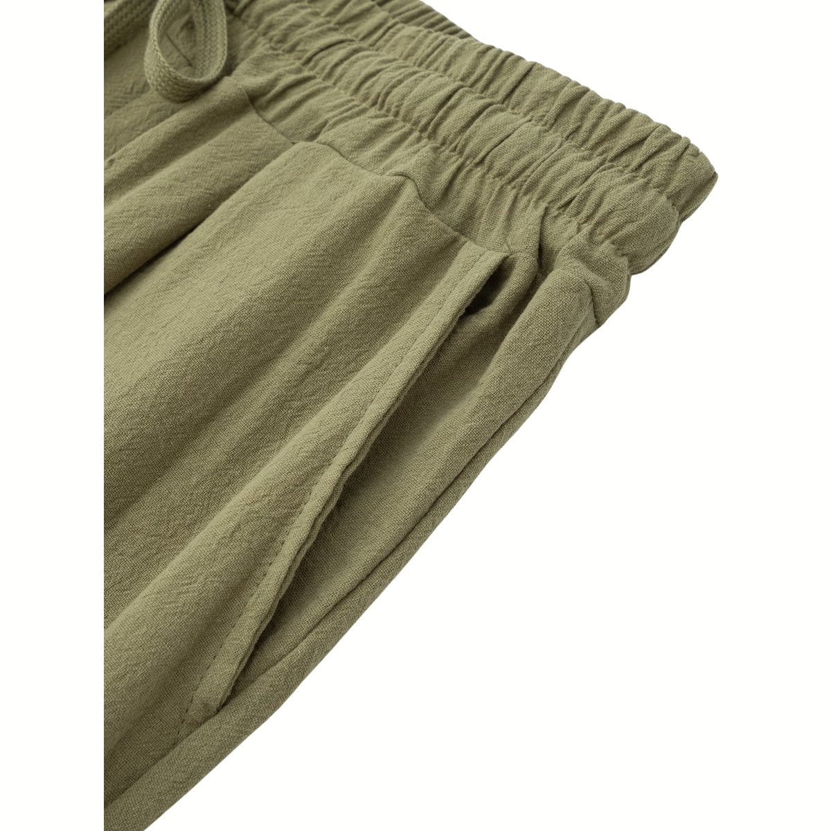 Currero Linnen Broek Heren - Zomerbroek - Volwassenen - Lange Broek - Pantalon - Strandbroek - Zomer - Ibiza Stijl - Varengroen XL