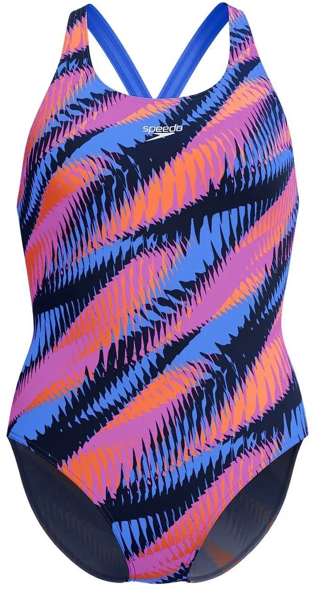 Speedo Dames zwempak uit 1 stuk Speedo Eco+ Allov Dig Powerback Roos
