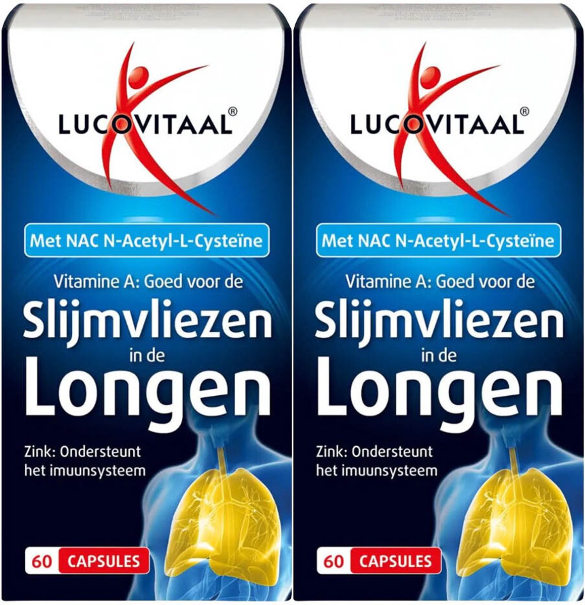 Lucovitaal Slijmvliezen in de Longen - 2 x 60 capsules - Voordeelverpakking