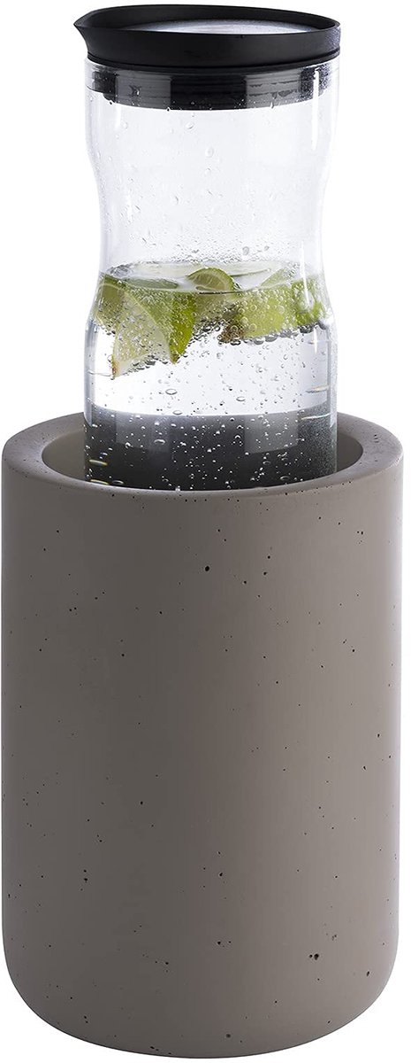 APS Wijnkoeler - Meubelvriendelijke Onderzijde - Beton - Grijs - 1,5 Liter - Voor Horeca