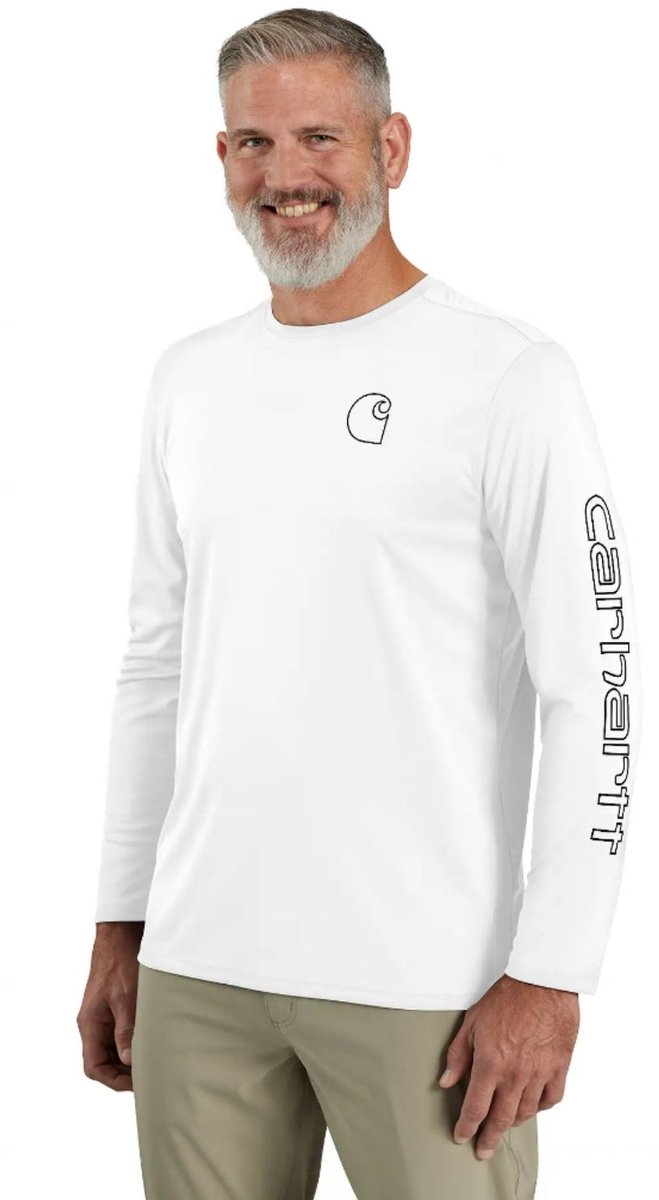 Carhartt Sun Defender L/S T-Shirt 107202 -M Wit