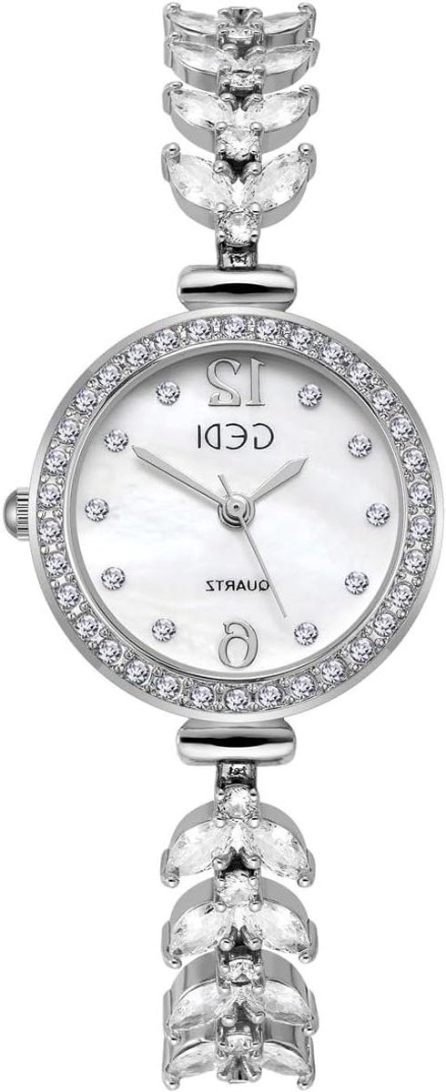 Dameshorloge Klein - Armbandhorloge Metaal - Dagelijks Gebruik - Roestvrij Staal - 26 mm Kast - Zilverkleurig