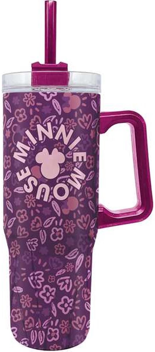 Thermische Beker met Deksel Minnie Mouse Cherrylicious 920 ml