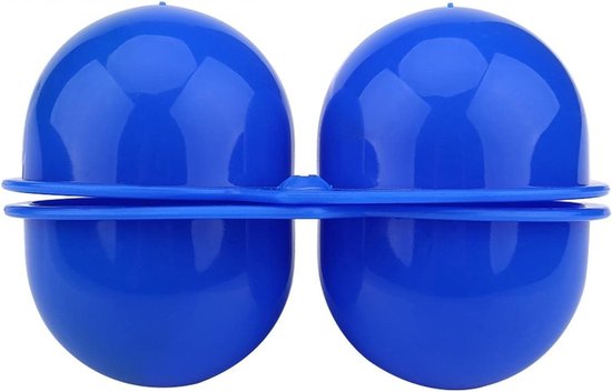Set van 2 Draagbare Eieren Dozen voor Keuken, Camping en Picknick - Blauw, Ideaal voor Reizen en Opbergen — afbeelding 4