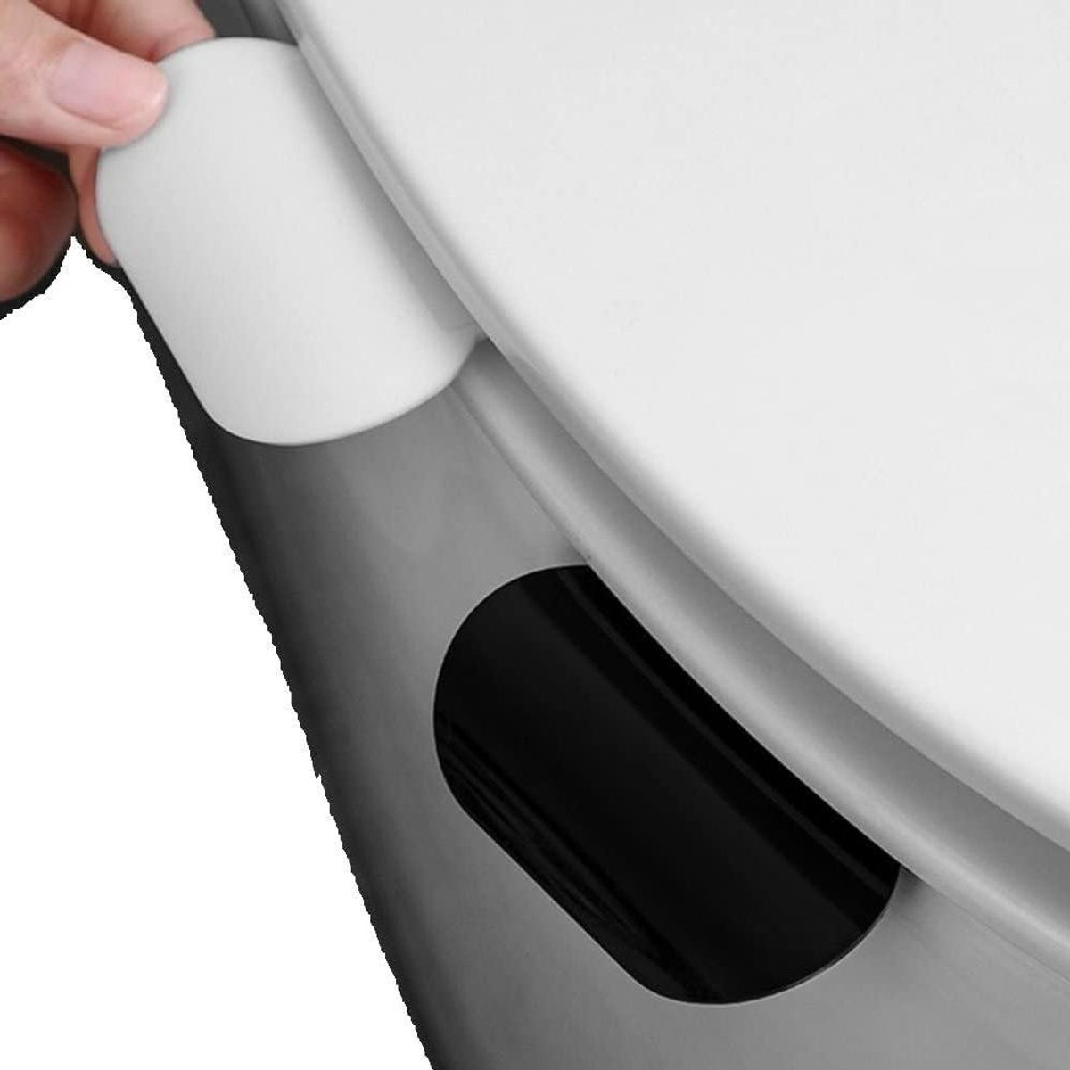 Toiletstoellifter - WC-deksel lifter - Hygiënisch Werken - Vermijd Aanraken - 2 stuks - Wit en Zwart