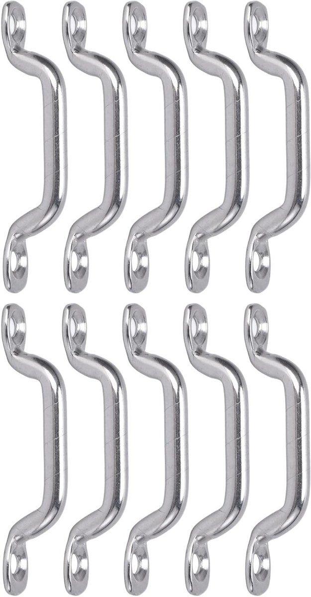 RVS Pad Eyelets voor Kayak en Canoe - 10 Stuks - Bevestigingspunten voor Dek, Touwen en Loops