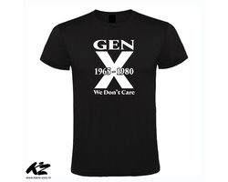 Gen X - Unisex T-Shirt - 4XL - Zwart