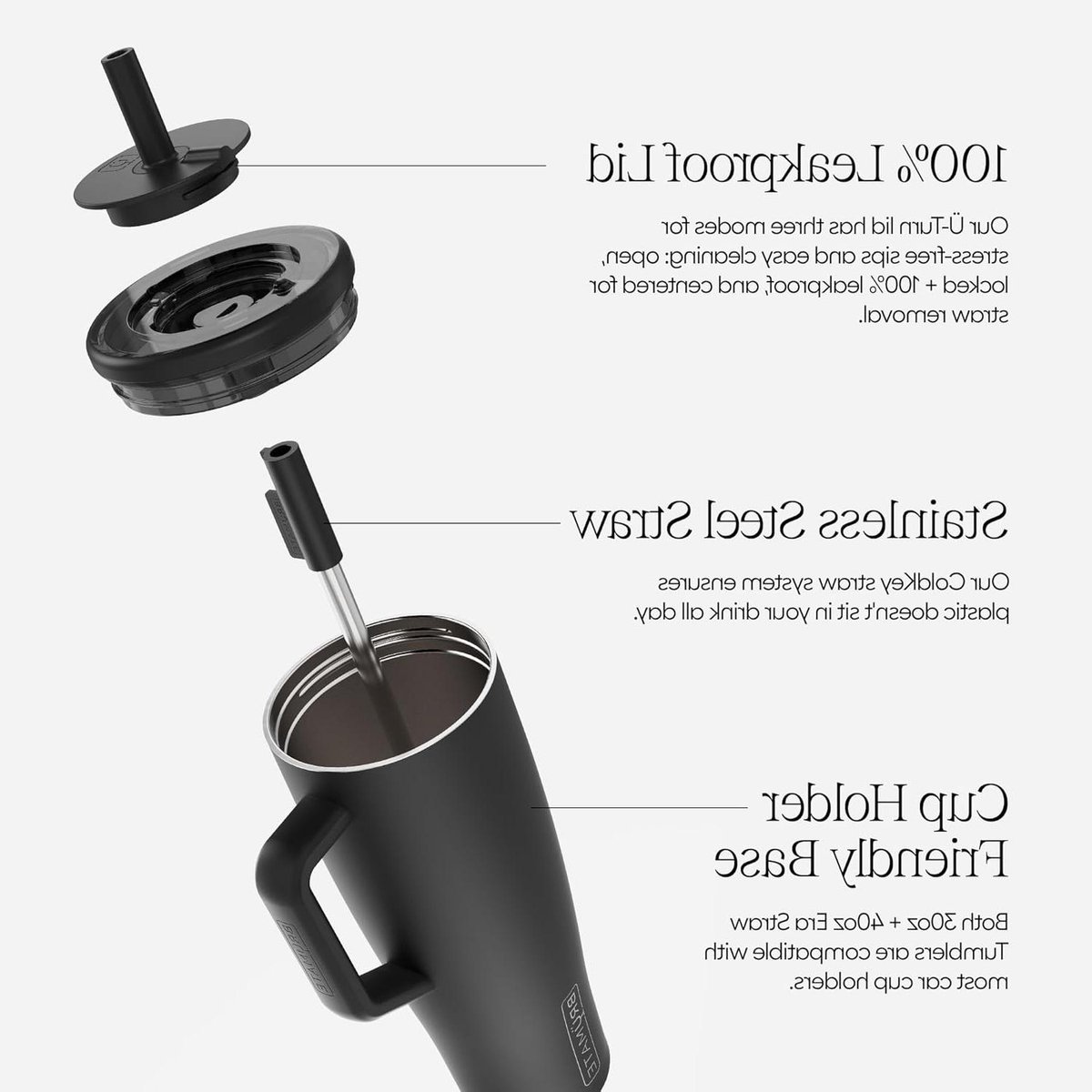 Isolerende Beker - Reisbeker Thermosbeker - Dranken Koel Houden - 100% Lekvrije Technologie - 850 ml - Mist