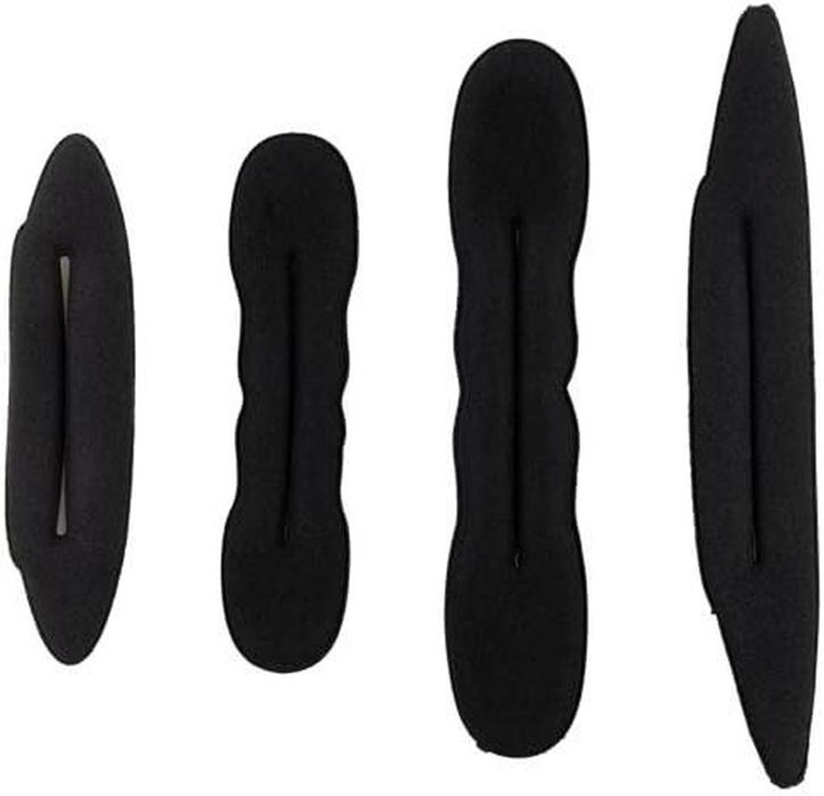 Haar Bun Maker - Haar Styling Tool - Haar Opsteken - Zachte Foam Spons - 22 cm - Zwart