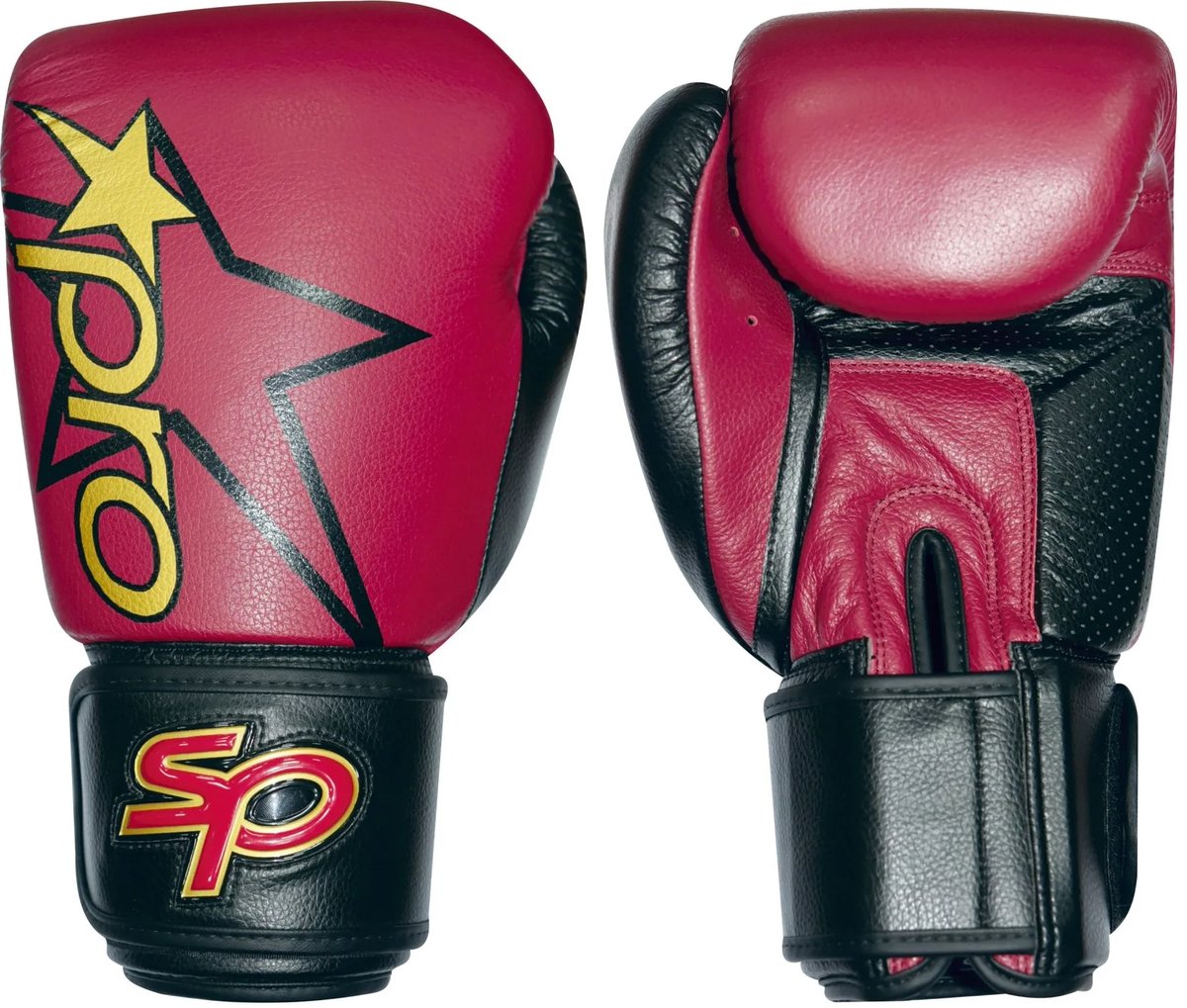 Bokshandschoen Starpro pro sparring glove | Rood / Zwart (Maat: 10OZ)