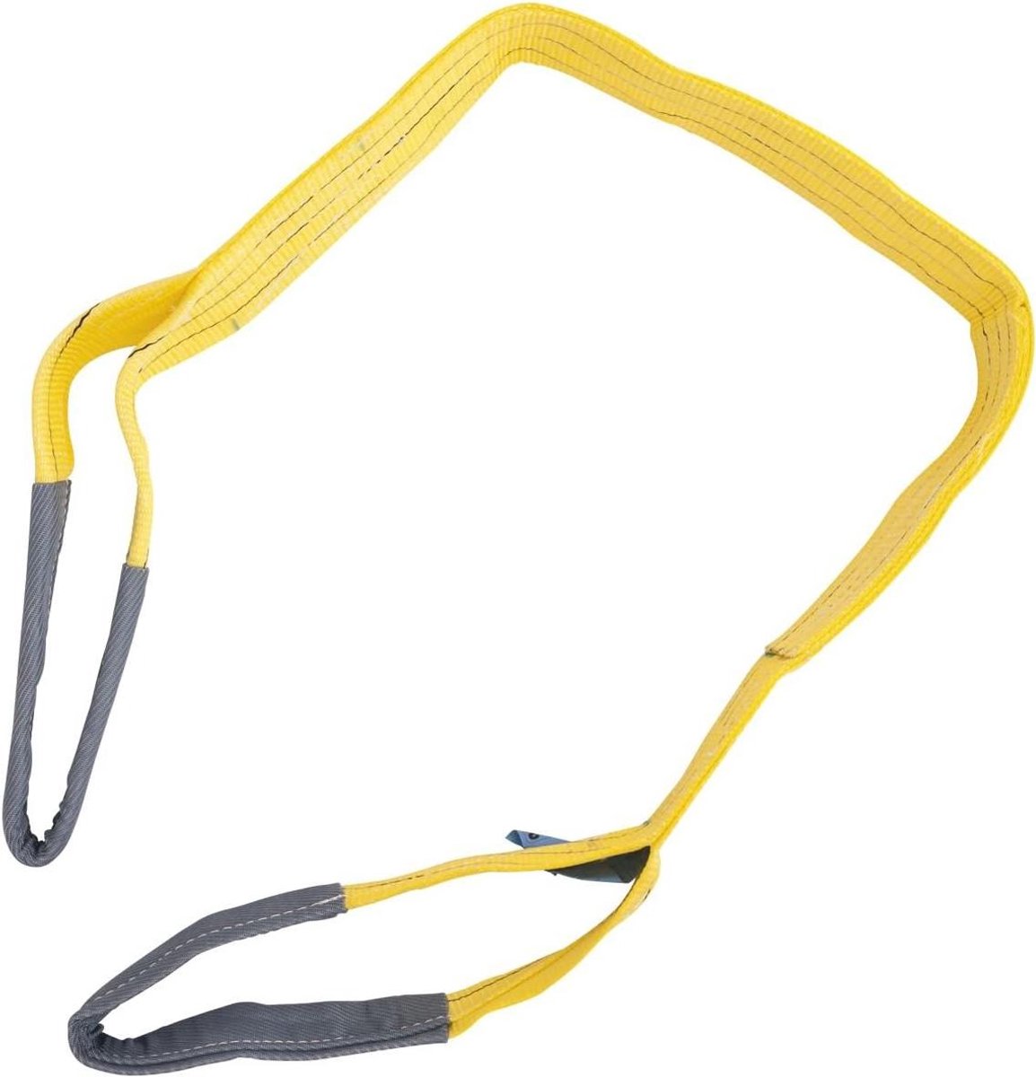 Hefband - Ronde slinger - Zwaar tillen - Dubbellaags polyester - 6000 mm x 90 mm - Geel