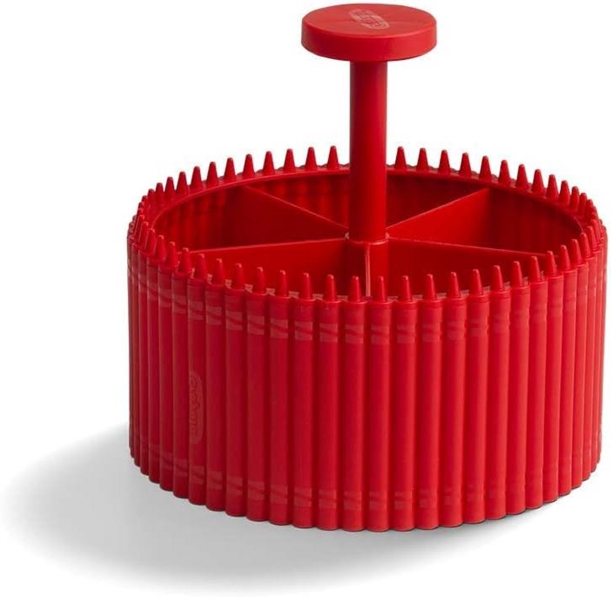 Ronde Organizer - Opbergdoos - Bureau Organiseren - Stapelbaar Ontwerp - One Size - Rood