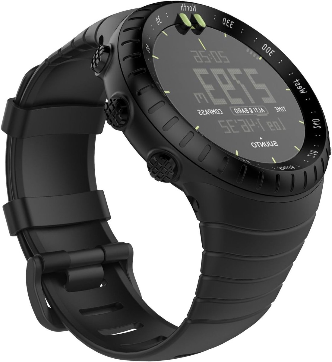 Vervangende Zachte Horlogeband voor Suunto Core - Metalen Sluiting, Geschikt voor Polsen van 140mm tot 230mm, Comfortabele en Duurzame Smartwatch Band