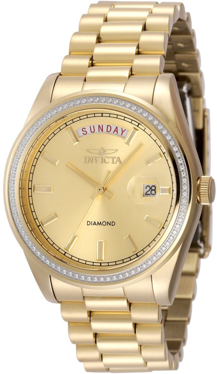 Invicta Elite Diamond 48764 Dameshorloge - Quartz Uurwerk - 38 mm
