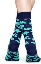 Happy Socks Puddle Sokken, Donkerblauw - Maat 41-46
