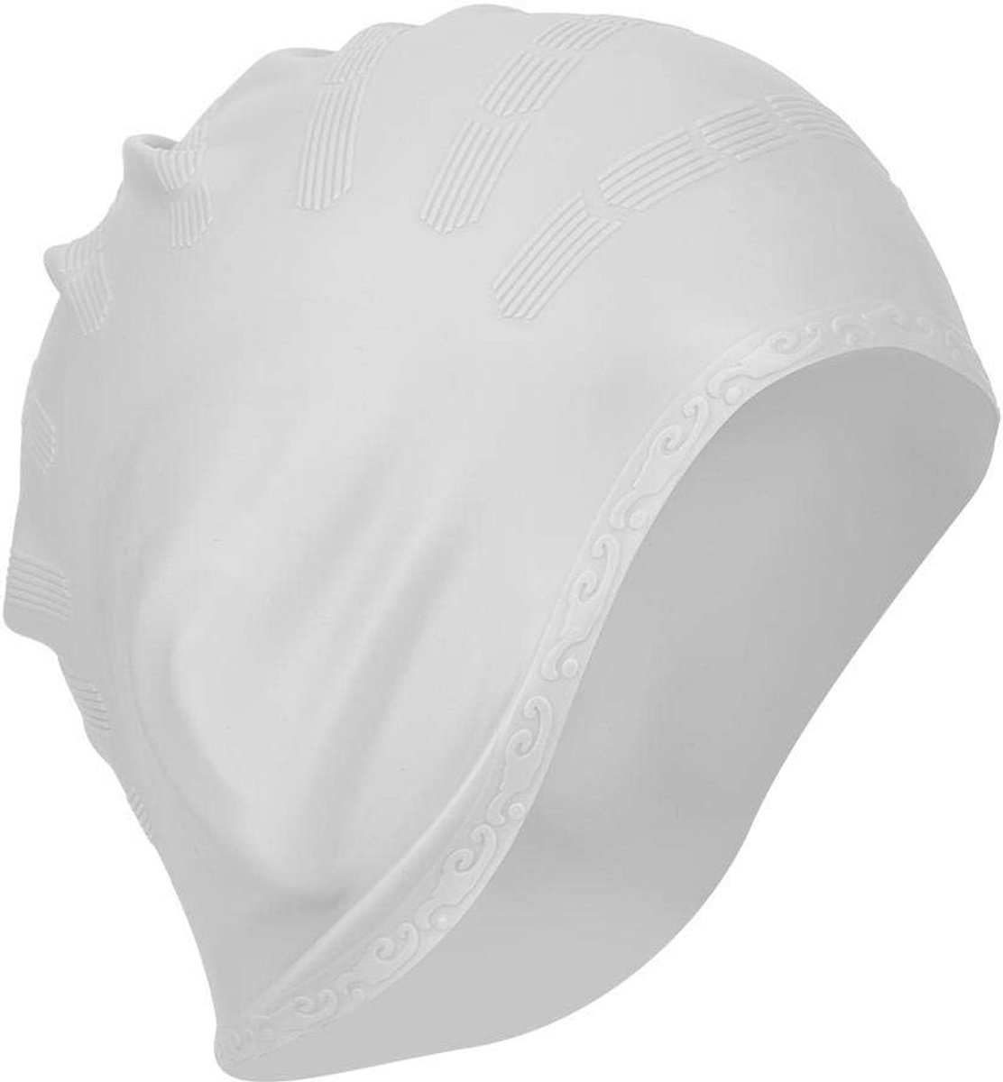 Zachte en Rekbare Silicone Zwemcap voor Lang Haar met Oorkappen - Ideaal voor Zwemmen en Wateractiviteiten