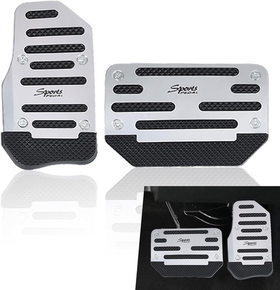 Auto Pedaal Set - Rem Gas Pedaal - Verbeteren Rijcontrole - Anti-slip Rubber - 5.1x3.5 en 3.1x5.9 Inch - Rood — afbeelding 5
