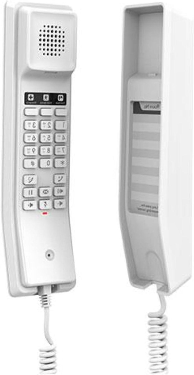 IP Telefoon - Hotel Telefoon VoIP - Zakelijk Communiceren - Met PoE - 100 Mbps - Wit
