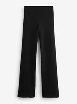 Next - Dames - Smoothing Ponte Jersey Broek met Wijde Pijpen - Zwart