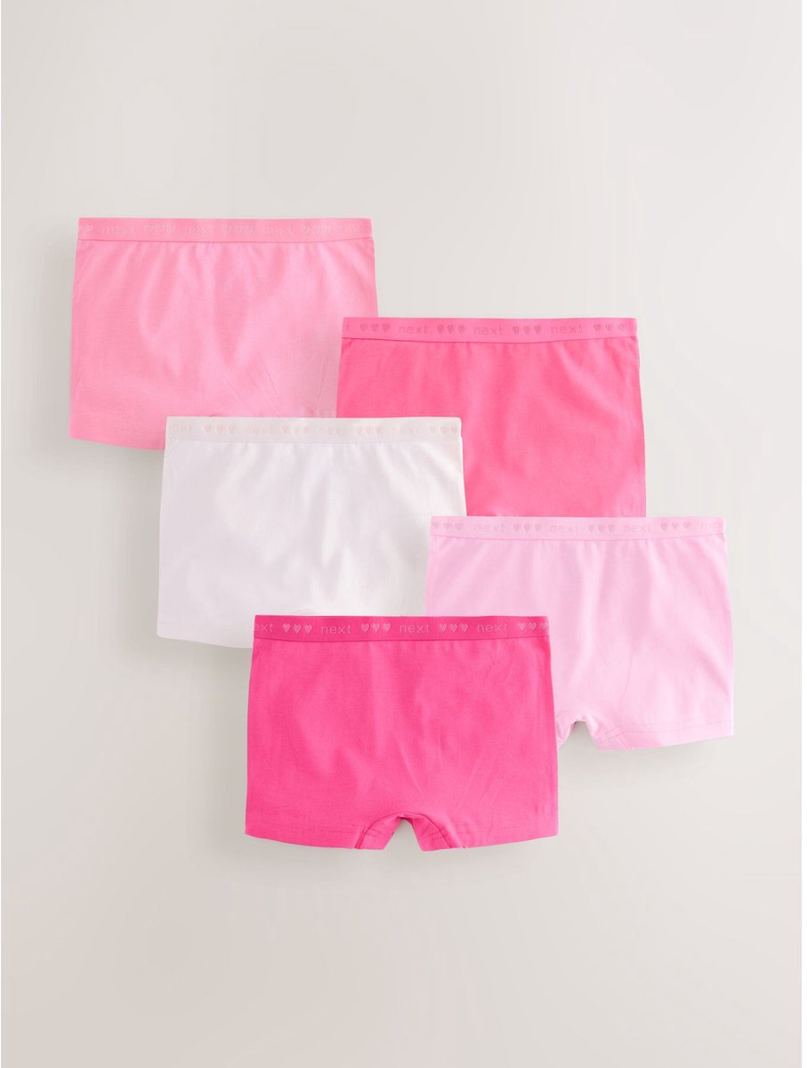 Next - Meisjes - Set van 5 korte slips - Roze