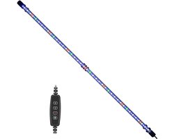 VARMHUS Duiken LED Aquariumlicht,Aquariumverlichting LED met timer,auto on/off dimfunctie,3 lichtmodi, dimbaar,10 helderheidsniveaus optioneel en 3 standen van de time-lusfunctie 84LEDs-92cm(13.5W)