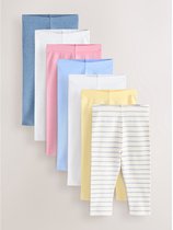 Next - Meisjes - Set van 7 leggings - Blauw