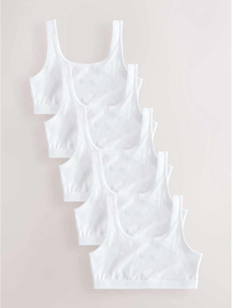 Next - Meisjes - Crop top met ronde hals - Wit