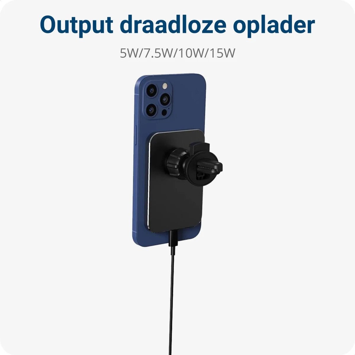OHLPRO Compatibel Met Magsafe Autohouder, Magnetische Draadloze Auto Oplader Uitgebreide Arm Blokkeert Nooit Luchtroosters Voor Iphone 15 14 13 12 Serie 15w Snel Opladen Telefoonhouder 787334719