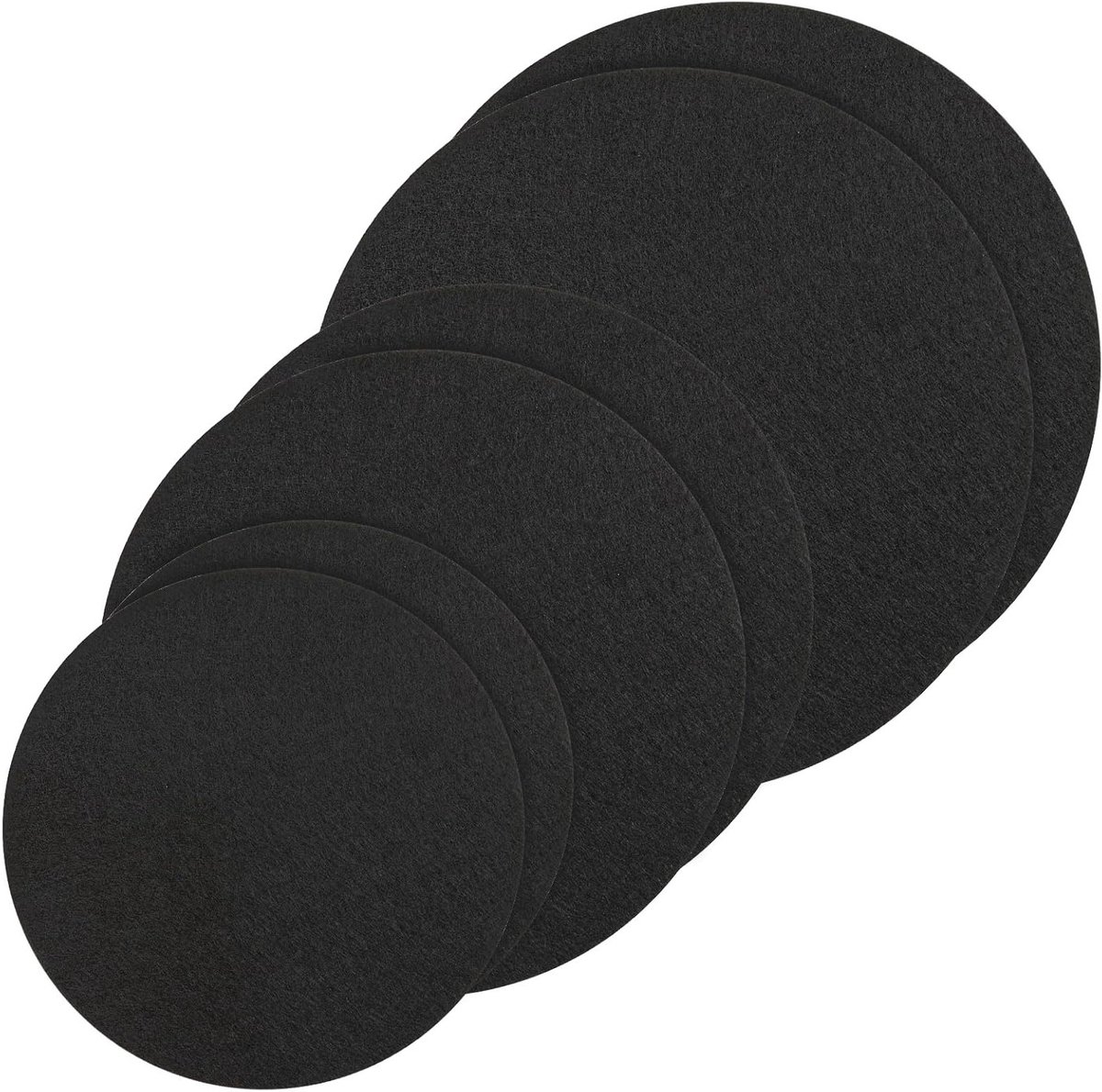 Ronde Vilt Plantmatten - 6 Stuks, Omkeerbare Coaster Matten voor Planten, Absorberende Waterdichte Onderzetters voor Binnen- en Buitentuinieren