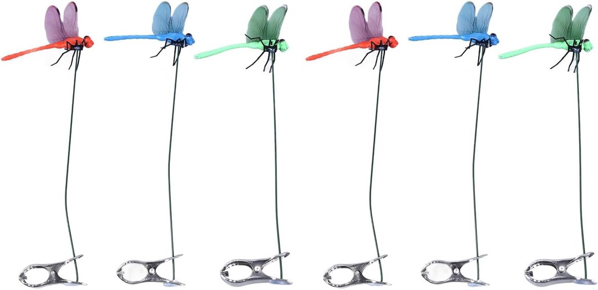 Decoratieve Clips voor Vliegende Insecten: Buitenbeelden en Tuinaccessoires (6 Stuks)