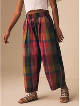 Next - Meisjes - Broek met wijde, ronde pijpen en tailleband - Roze