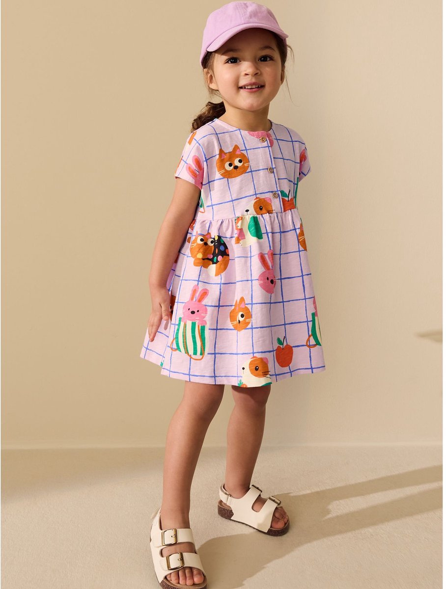 Next - Meisjes - Jerseyjurk - Roze